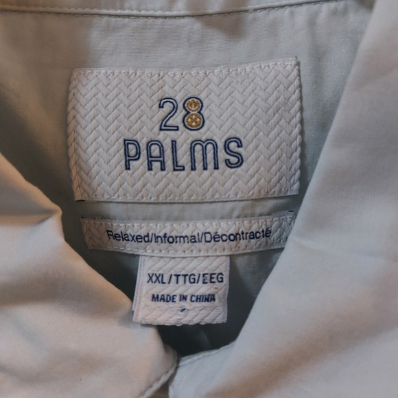 28 Palms Hawaiian Men's Button-down Short Sleeve Shirt Size XXL - Picture 3 of 7